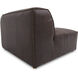 Form XQ Espresso Brown Leather Corner Chair